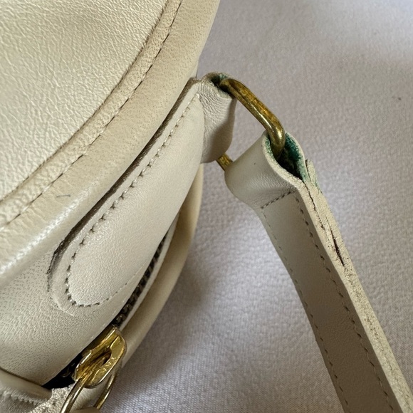 Coach Cream Leather Round Crossbody Bag - Picture 9 of 11